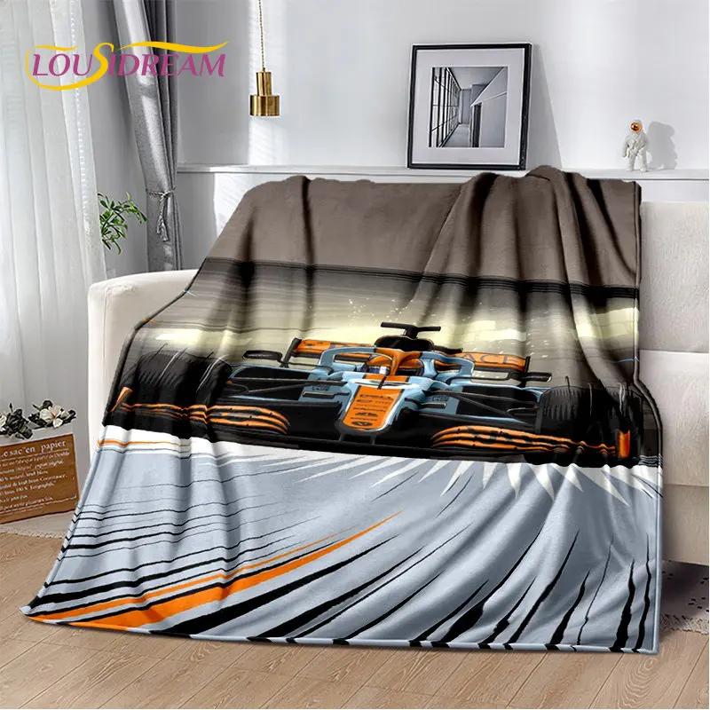 3D Racing Car Soft Plush Blanket,Flannel Blanket Throw Blanket for Living Room Bedroom Bed Sofa Picnic Hiking Leisure Napping