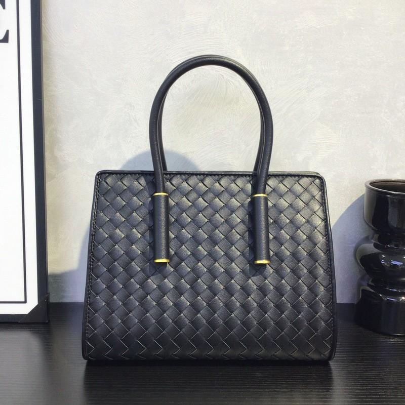 2026 Genuine Leather Woven Tote Bag