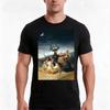 La Maglietta Coven Goya Estiva Casual in Cotone Oversize Streetwear Top Stampa Grafica Vintage Vestibilità Larga Manica Corta