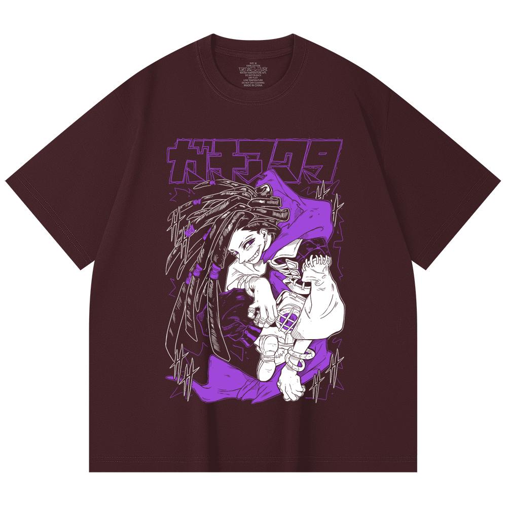 

230 Gsm 100% Cotton Gachiakuta V4 Jabber Print Unisex Heavy Cotton T Shirt 2XL