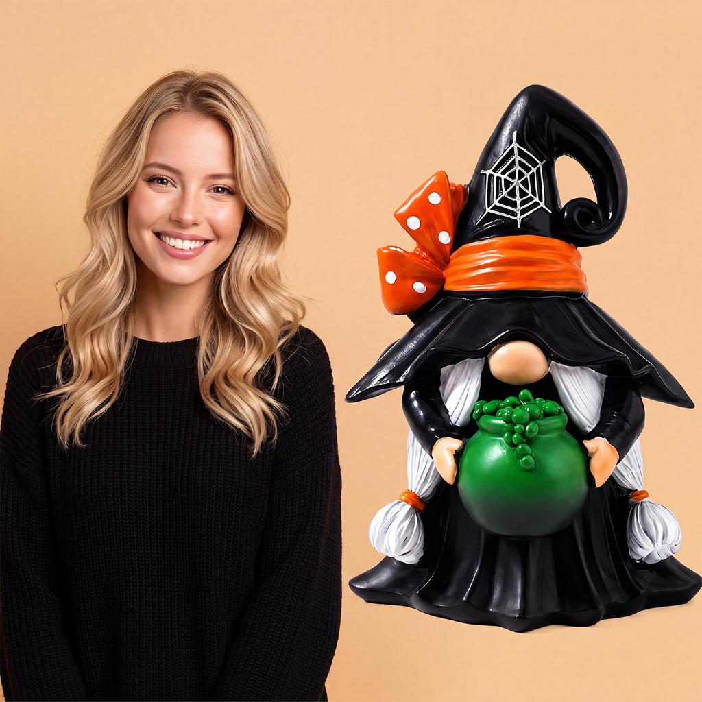 DOWMOO Halloween Desktop Decorations Fantasy Vintage Resin Statue Cute Theme Ornament Holiday Gift