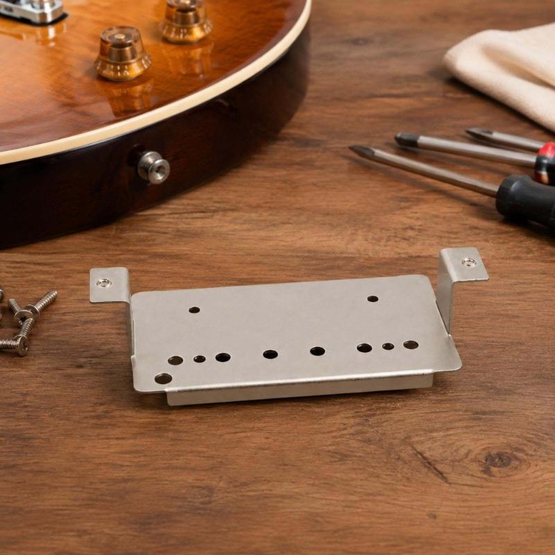 High Leg Guitar Pickup Base Plate, Metal Mounting Plate with Hole Structure for Pickup Replacement, Repair Work, Maintenance and Upgrade Projects
