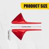 Pair Glossy Red Side Camera Vent Cover For Tesla Model S X 2015- Vent Trim