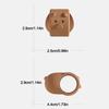 3Pcs Cute Silicone Door Stopper Anti-Shock Punch-free Doorknob Bumper Pad Cartoon Silent Wall Protector for Bedroom