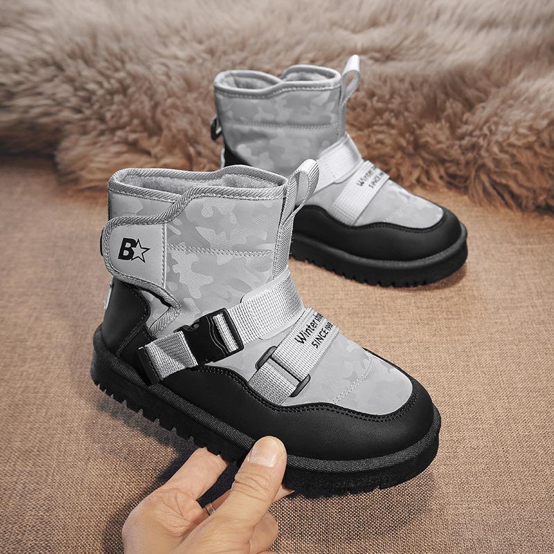 Fashion Winter Children Snow Boot for Baby Girl Waterproof Thick Cotton Shoe Anti-slippery Shoe Trend Warm Kid Shoe