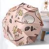 1pc Rat Pattern Automatic Folding Umbrella - Portable Collapsible Design, 8-Rib Iron Frame, Durable Fabric Yy251125094