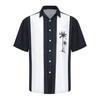 Hawaii-Hemd für Herren, Herren-Bowling-Hemden im Vintage-Stil, kurzärmelig, Sommer-Strandhemd