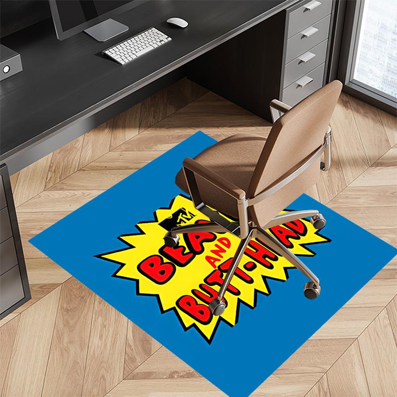Funny B-Beavis and Butt-Head Printed Absorbent Washable Carpet, Non-Slip Bathroom Mats, Kitchen Rugs, Yoga Mat,Living Room Entrance, Camping Picnic Ru