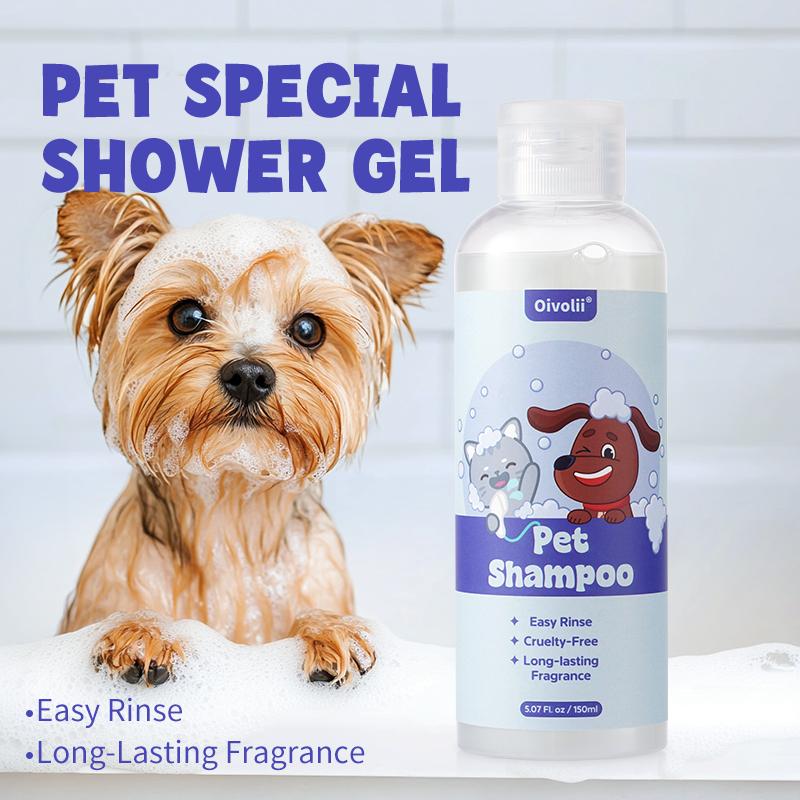 Pet Shampoo Easy Rinse Long Lasting Deep Cleaning Deodorizing Fragrance Cruelty Free For Home Pet Grooming And Bath Use