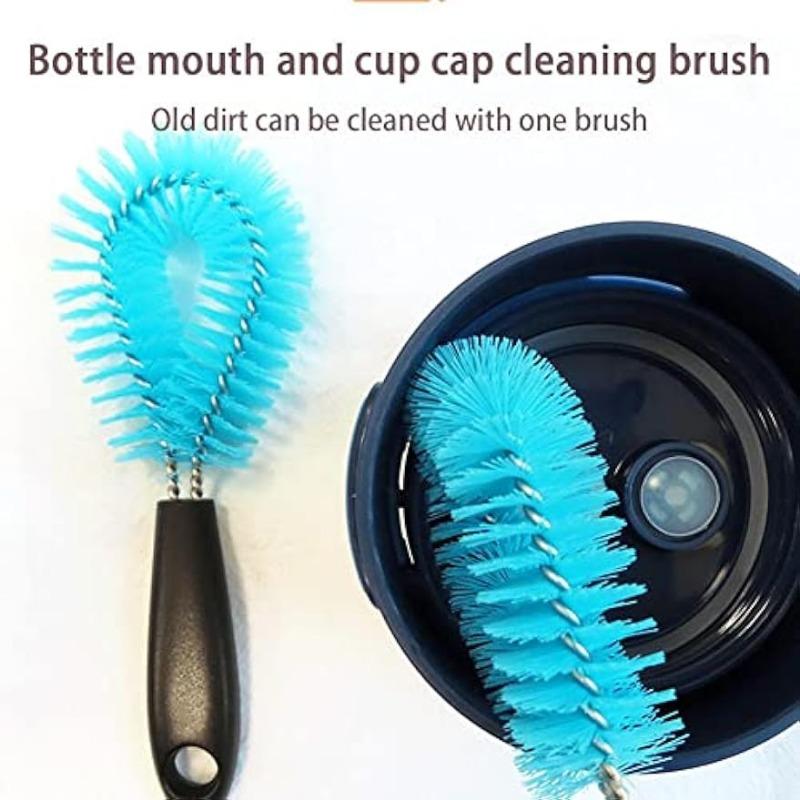 3Pcs/set  Bottle Brush Cleaning Set, Long Handle Bottle Cleaner for Washing Narrow Neck Beer Bottles Wine Decanter Narrow Cup Pipes Sinks Cup Cover