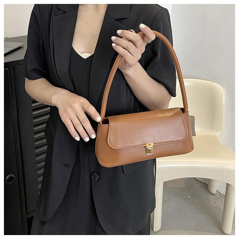 Modische Damen-Schultertasche aus Kunstleder mit einzelnem Riemen, Crossbody-Tasche