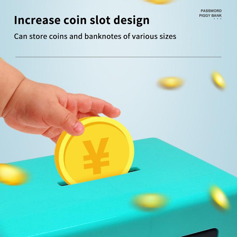 Mini Bank Money Box Retro Rotating Password Cash Coins Saving Box Bank Safe Box Automatic Deposit Banknote Christmas Gift