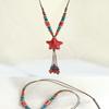 Sun Star Zircon Necklace For Women Vintage Leather Necklace Double Layered Pendant Chain Choker  Jewelry