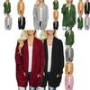 Stylish Long Women Cardigan Sleeve Casual Knitted Sweater With Pockets