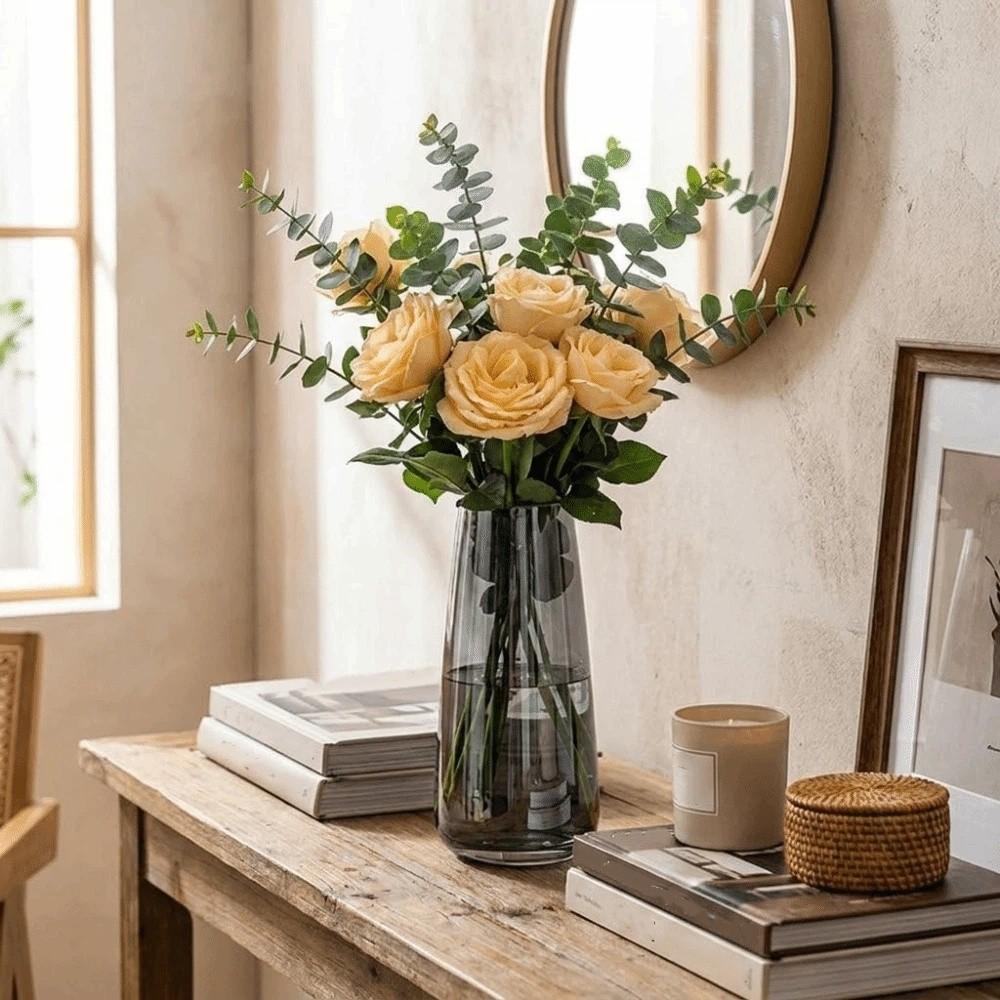 Transparent Flower Vase Nordic Style Hydroponic Vase Modern Floral Vase  Table Decoration