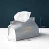 Modern Leather Tissue Case Large Storage Container Napkin Holder Paper Towel Box Car Tissue Box Home Living Room Decoration