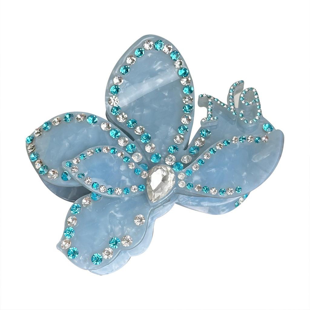 Chic Multi-color Floral Acetate Hair Claw Clips Perfect For Stylish Everyday Looks