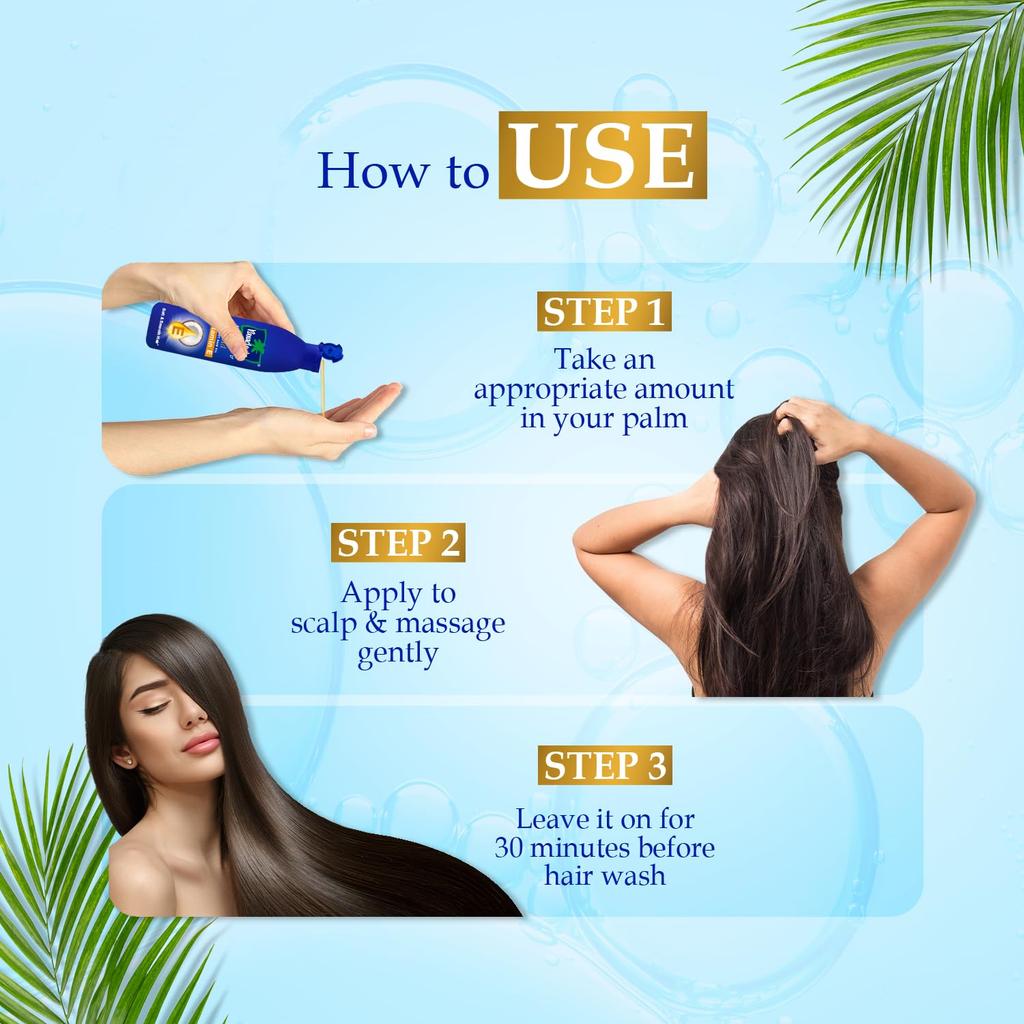 Parachute Advansed Gold Hair Oil With Vitamin E For Long Soft Hair, 300ml, No Paraben Or Silicone, Nourishes & Repairs All Hair Types