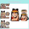 One Piece Collection School Backpack With Pencil Case And Tote For Teens And Kids