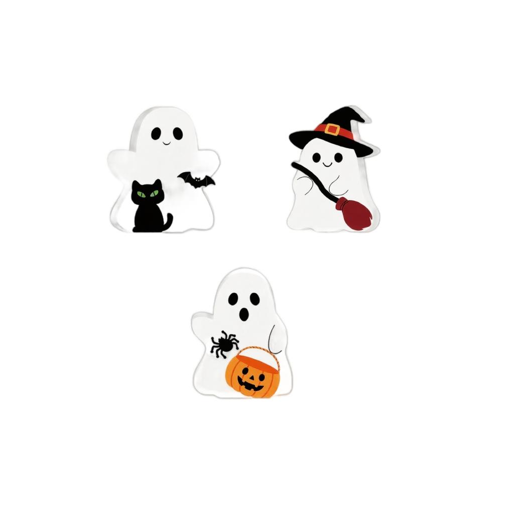 Halloween Foam Board Ornament, Tabletop Decoration with Figure