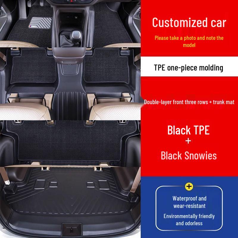 Durable TPE Floor Mat with Door Sill Protector for Changan CX70/CX70T.