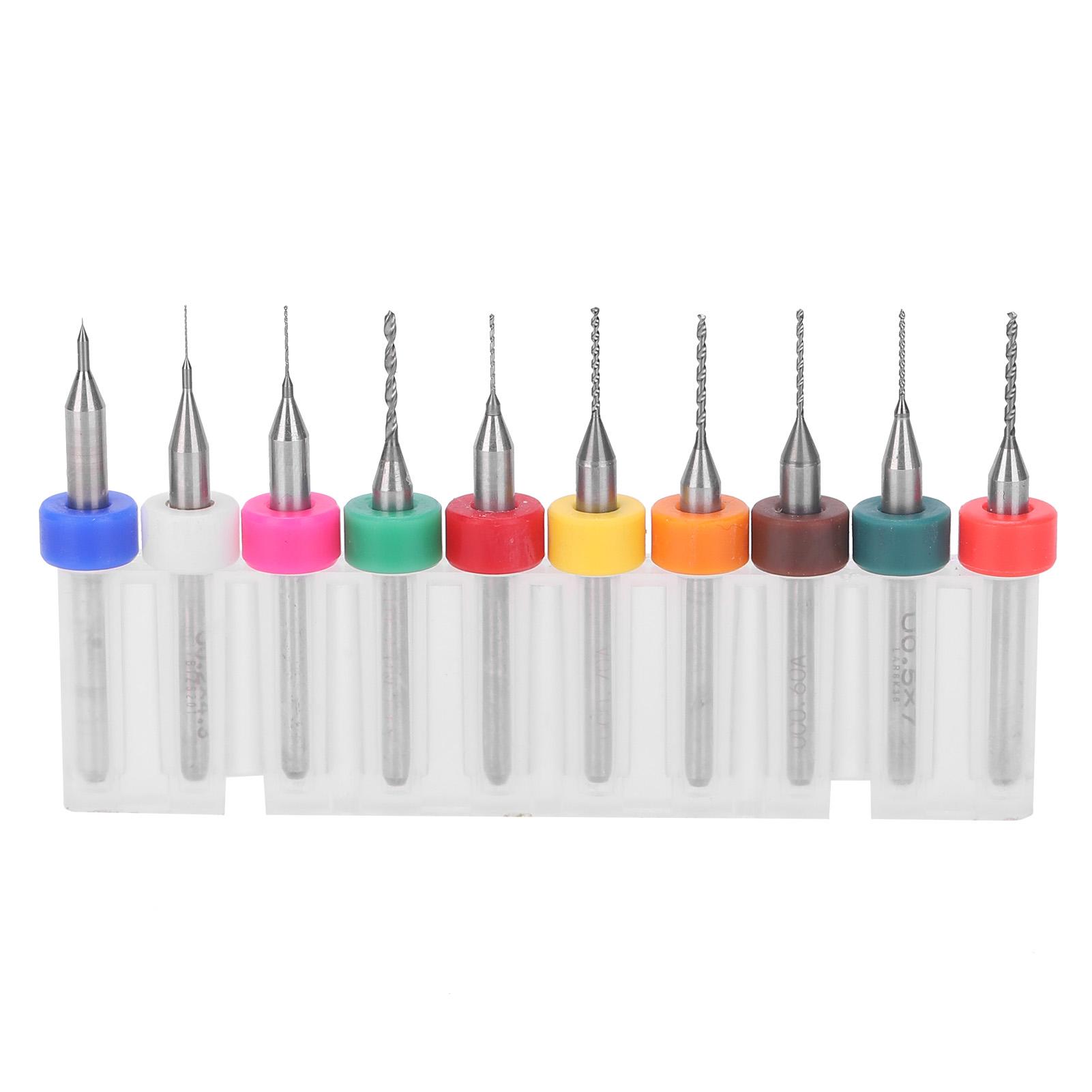 

10 шт. микросверл из сплава вольфрамовой стали, ручная дрель для печатных плат, перфоратор 0,11мм