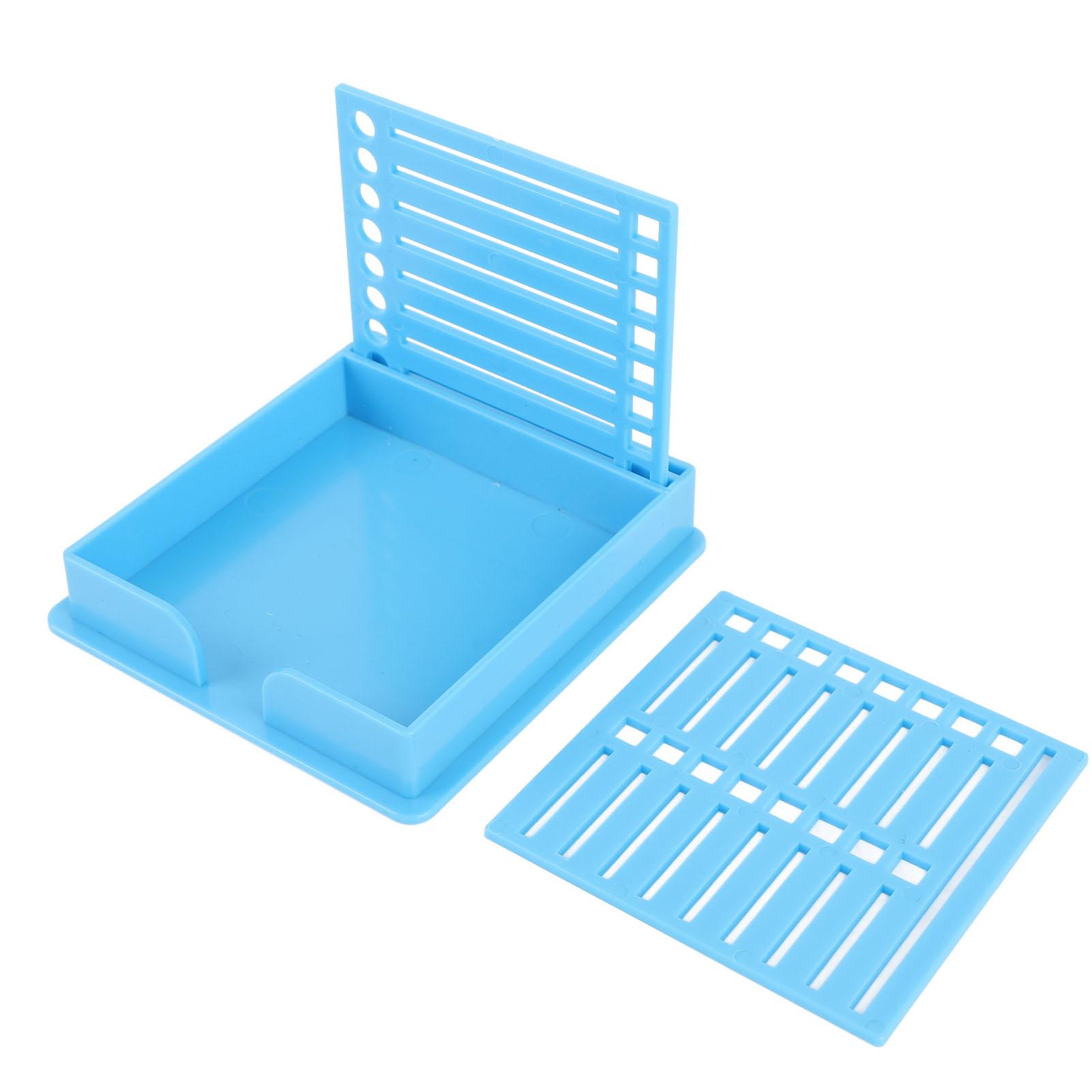 

Sticky Note Holder with Stencil Self Sticky Note Holder Clip with Template Pad Organizer Dispenser for Desk Office Home