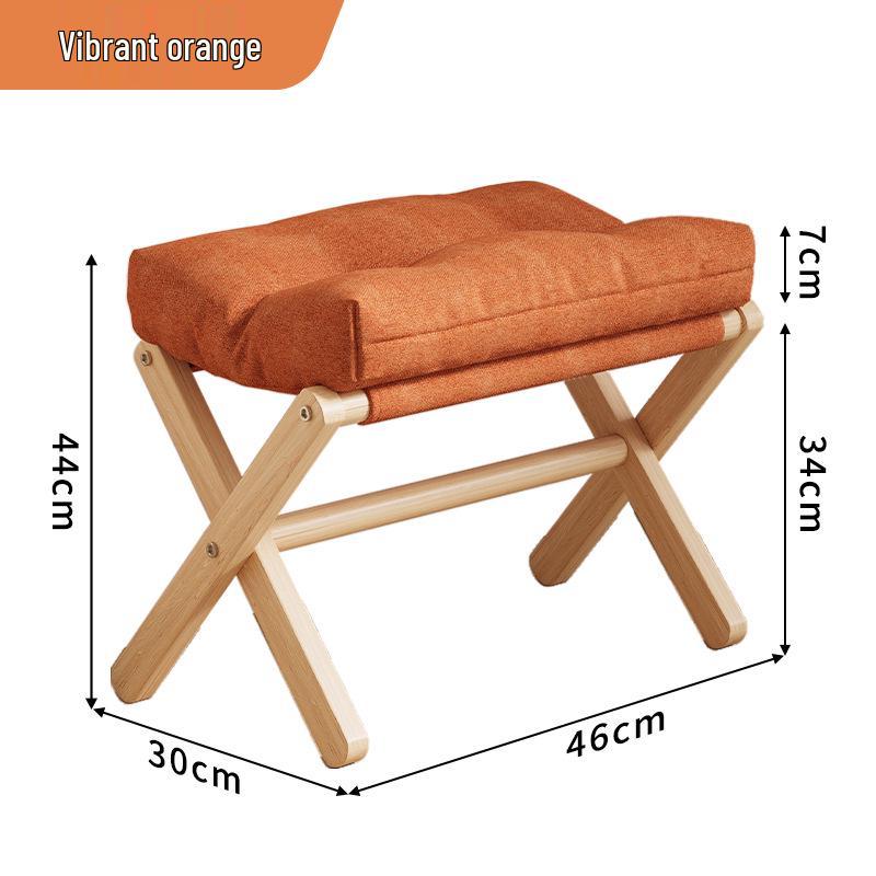 Foldable Footrest Stool - Versatile Living Room & Office Ottoman