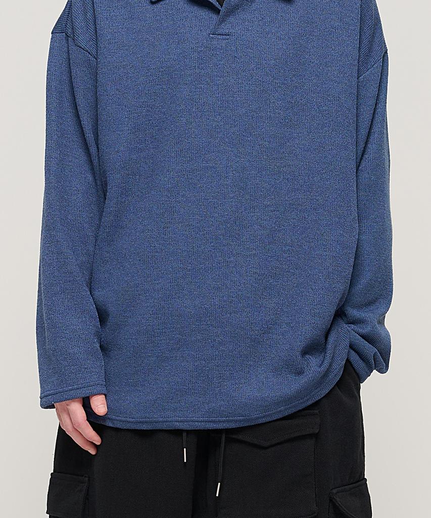 CARGOBROS Cb Collared Overknit (Navy)