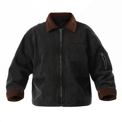 Herenkleding Winter Corduroy Katoenen herenjas Revers Vrije tijd Katoen gewatteerde jas Top Warme katoenen gewatteerde jas