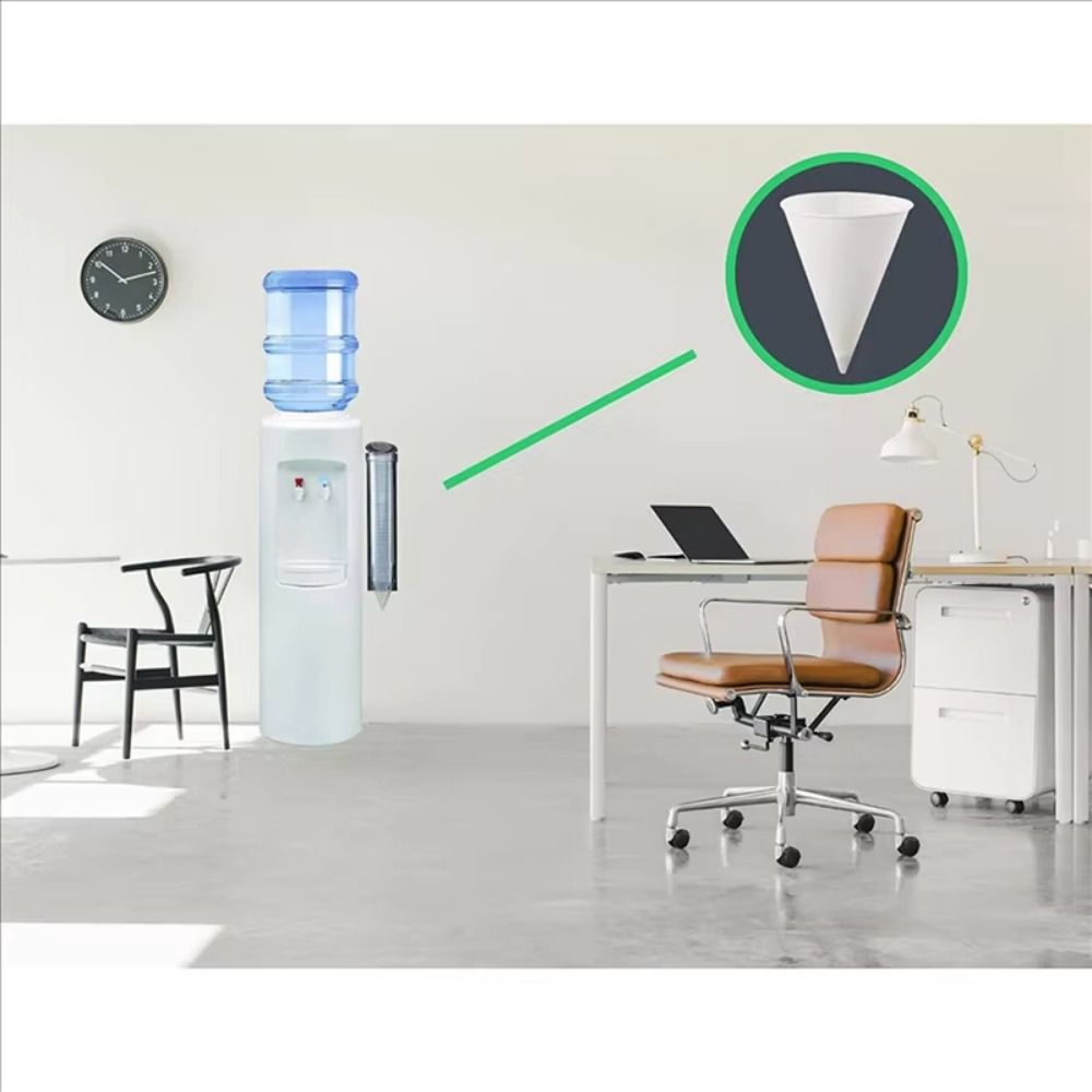 250Pcs Coated White Paper Cone Cups Leakproof Cone Party Tableware Disposable Paper Cups  Picnic