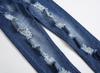 Jeans lunghi elasticizzati ricamati alla moda in stile europeo e americano da uomo