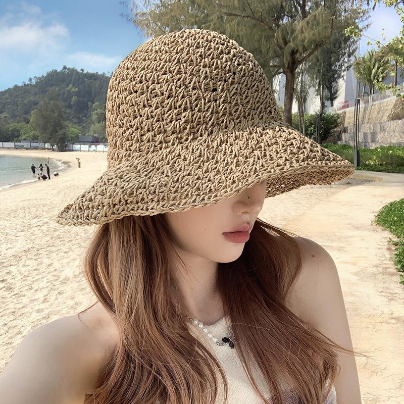 Women's New Straw Hat, Trendy Straw Hat for Summer, UV Protection, Sun Protection, Sunshade Hat for Vacation
