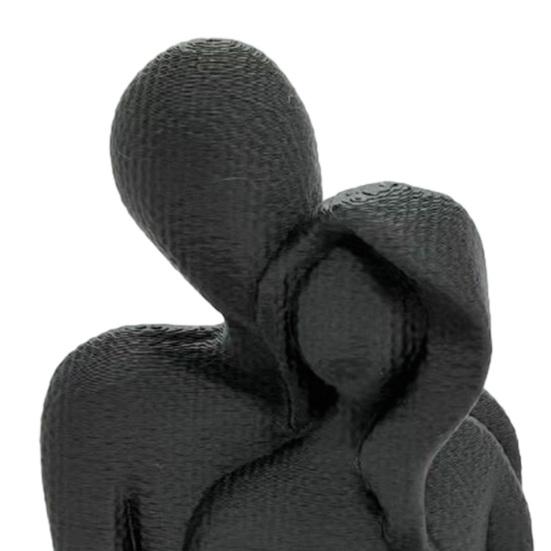 3D Printed Hugging Couple Figurine Valentine's Day Love Heart Couple Statue Home Office Desktop Decoration Ornament