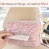 Universal Leopard Print Car Tissue Box Zippered Holder for Headrest or Dashboard Multifunctional Auto Organizer for All Vehicles