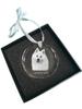 Japanese Spitz, Nihon Supittsu - crystal bauble with a photo, dog photo in crystal, personalized Christmas tree ornament by Art-Dog brand