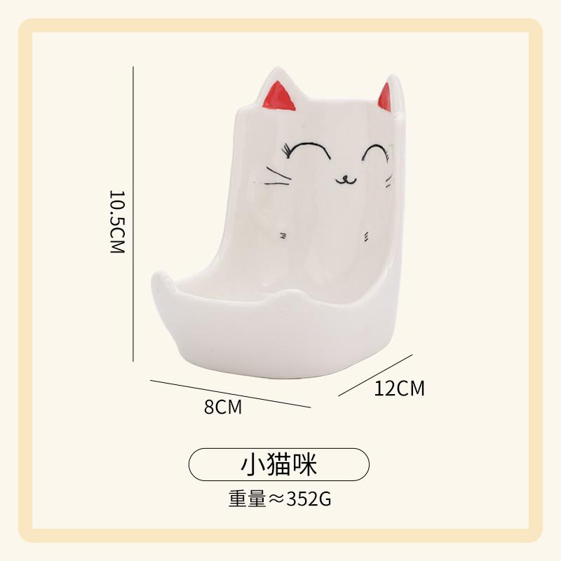 Countertop Pot Lid Rack Soup Spoon Rack Ceramic Household Multi-functional Storage Shelf Hot Pot Male Spoon Water Draining Rack