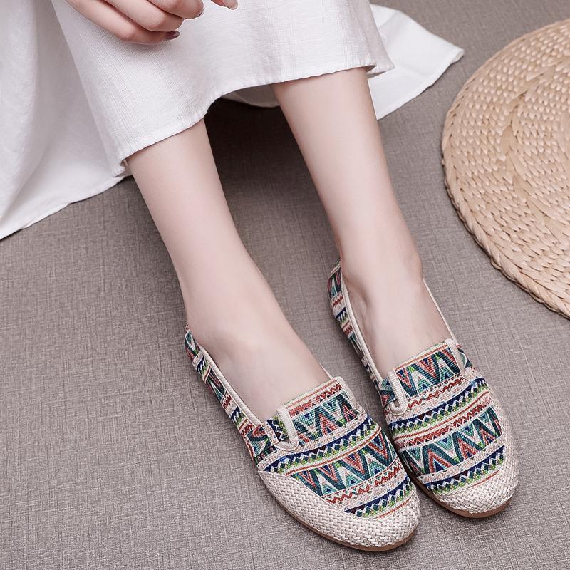 2025 Women's Spring & Autumn Non-Slip Canvas Espadrilles – Comfortable Slip-On Casual Shoes