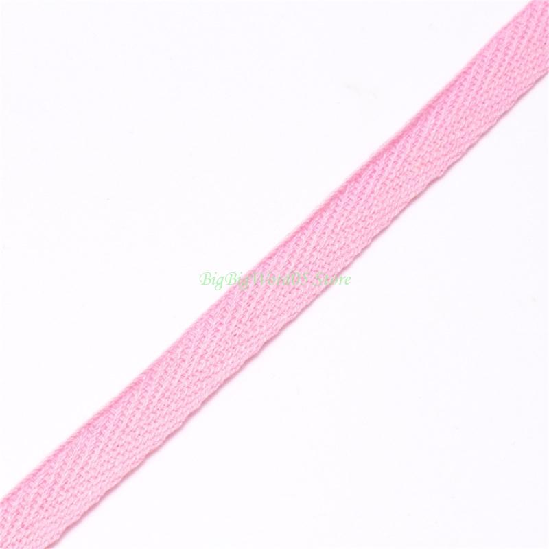 24TE Soft Cotton Bias Tape for DIY Garment Cuff Collar Hemming Sewing Craft Projects