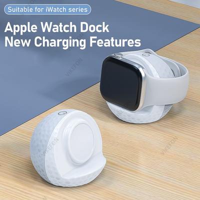 Suporte Carregador Sem Fio para Smartwatch com Luz RGB Para Apple Watch Séries 11 10 9 8 7 6 5 4 3 2 1 SE/SE 2 Ultra 3/2 Base de Carregamento Rápido