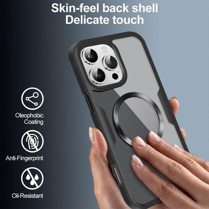 Coque de protection pour iPhone 16e - BOOLING - Rigide - Antichoc - Noir - Chargeur sans fil compatible