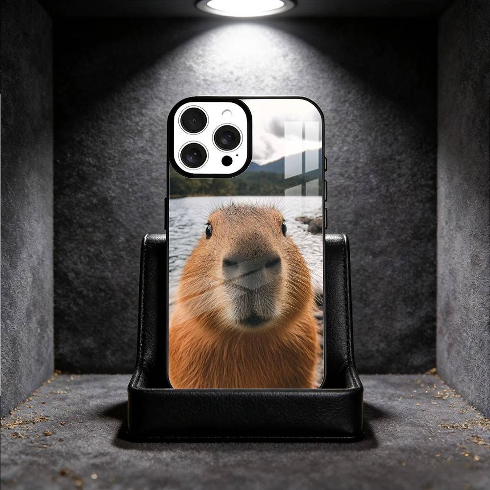 Funny Cute Pet Capybara Phone Case For iPhone 14,16,15,13,17,12,Plus,Pro,Max Magnetic For Magsafe Frosted Cover