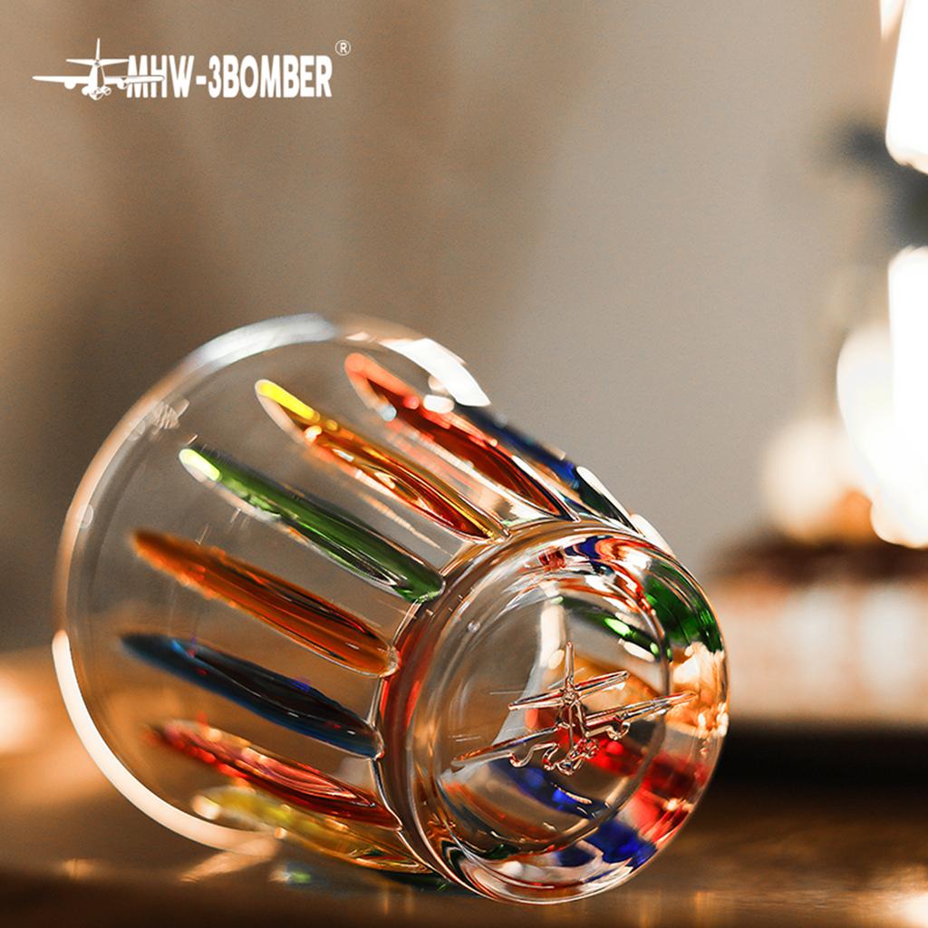MHW-3BOMBER 200/320/480ML Glas Kaffekoppar Konst Handmålade Espressomugg Set Halkfria Dricksglas Chict Julklappar
