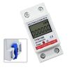 Digital Single Phase Energy Meter for 110V/127V Electrical Circuits with 60A Maximum Current and 35mm DIN Rail Mount