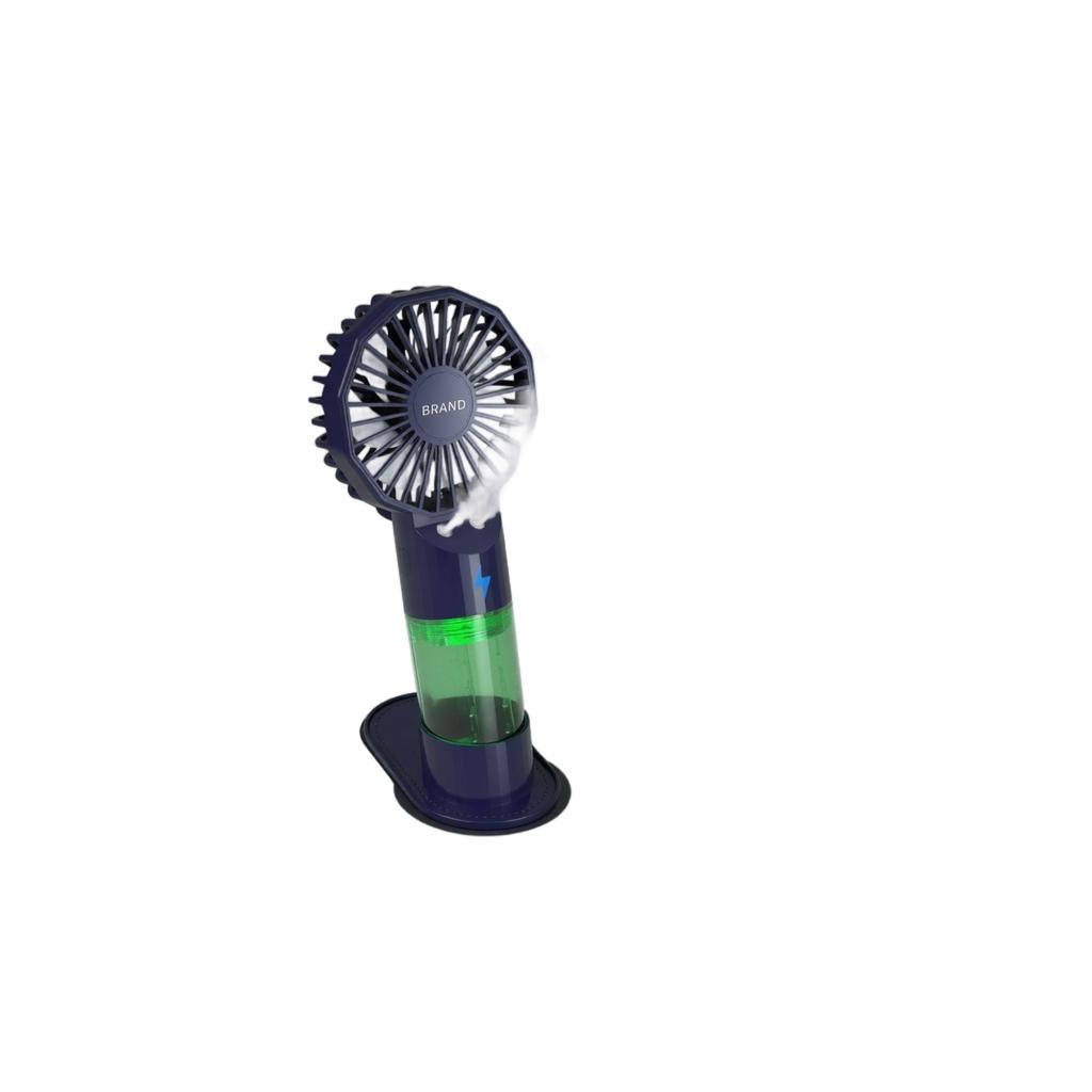 Portable Dual Nozzle Handheld Fan with Function Efficient Operation Rechargeable Battery for Outdoor and Indoor Use
