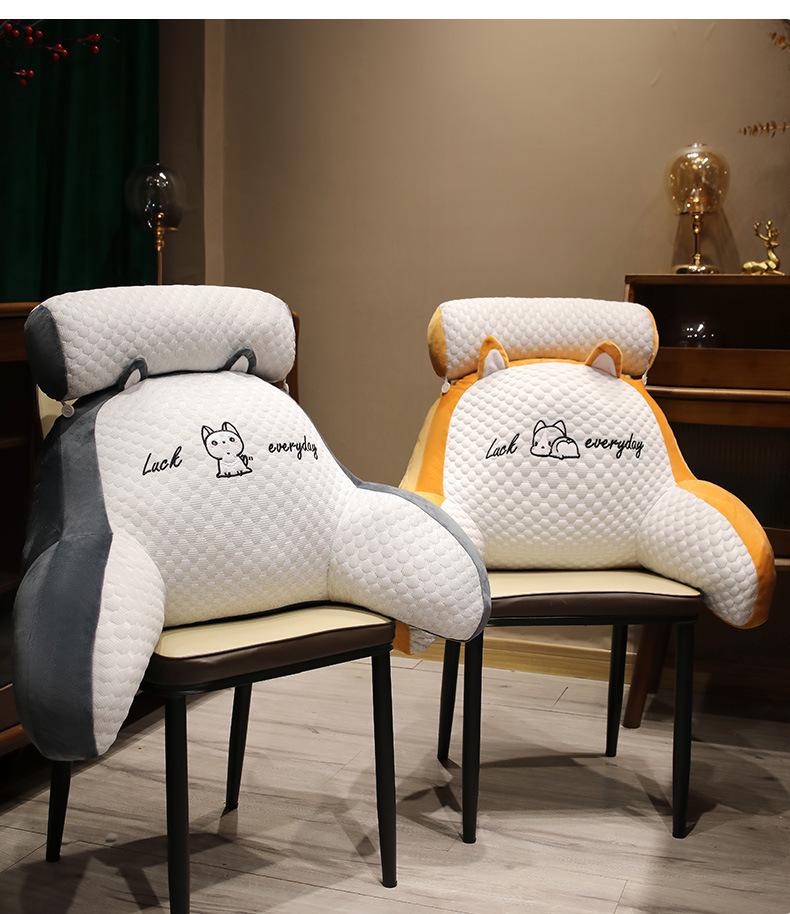 Ice Bean Headboard Cushion: Soft Pillow for Bed, Sofa, or Lumbar Support