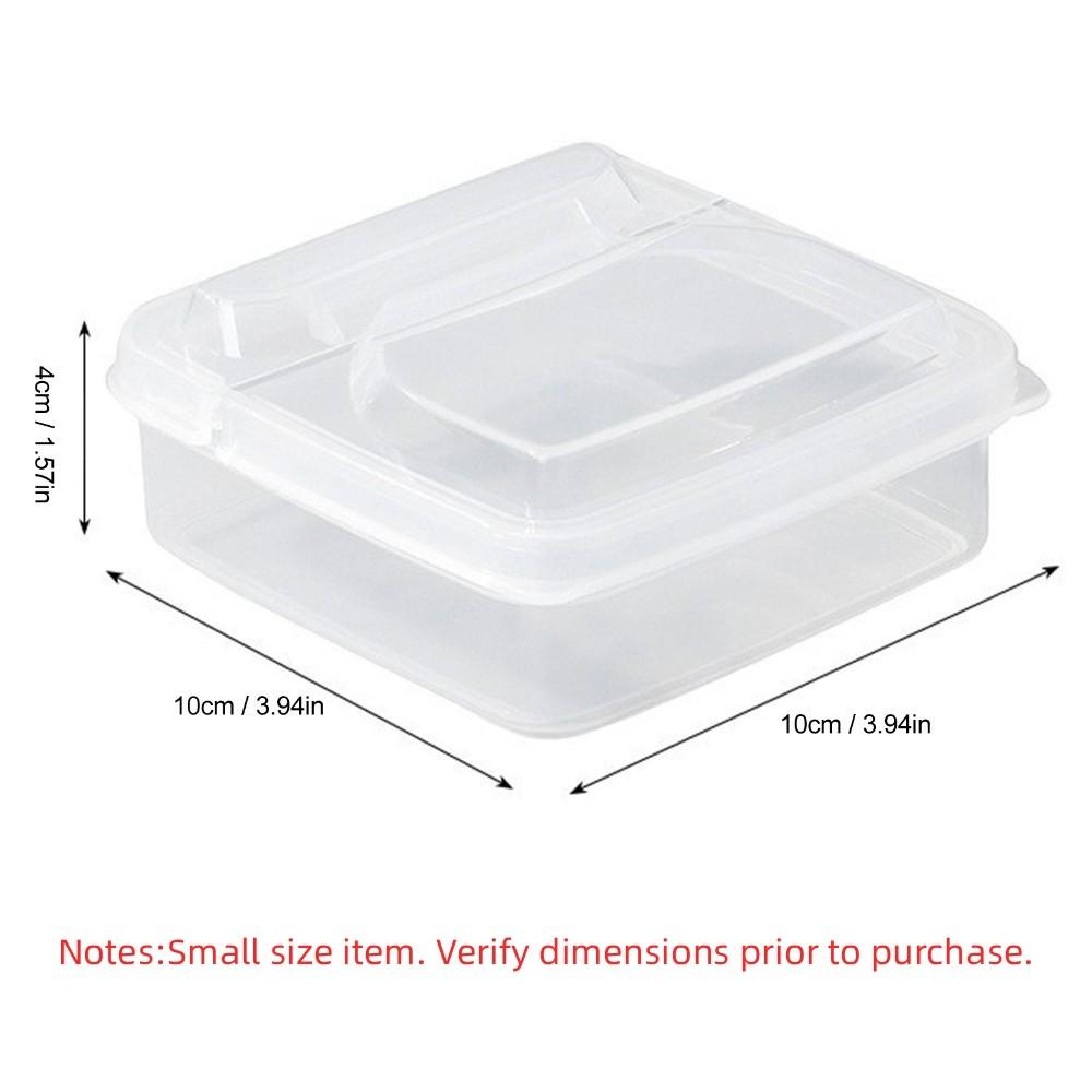 3PCS PP Cheese Storage Box Flip Lid Cheese Food Container For Onion Ginger Garlic Holder