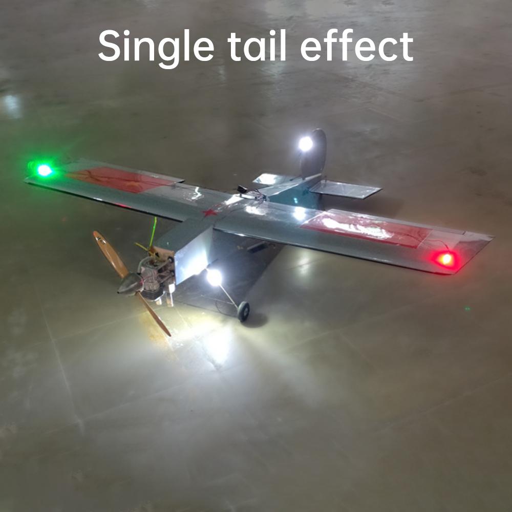 Wireless LED Navigation Light Module for RC Aircraft Drones - Night Flight Safety Flash Light for Fixed Wing FPV Drone Toys