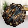Steam Punk Machinery Pattern Umbrella, Portable and Foldable Design, 8 Ribs, a Casual Accessory for Halloween, Christmas, and Birthday Gifts.