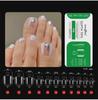 Frosted Fine Dog White Nail Art Tips - Ultra-thin Seamless False Nail Stickers